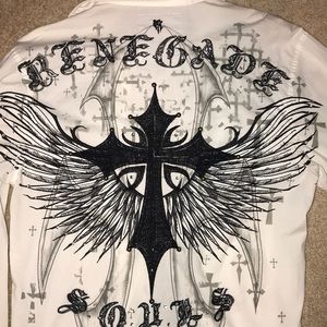 ROAR Enough Excuses studded button down shirt